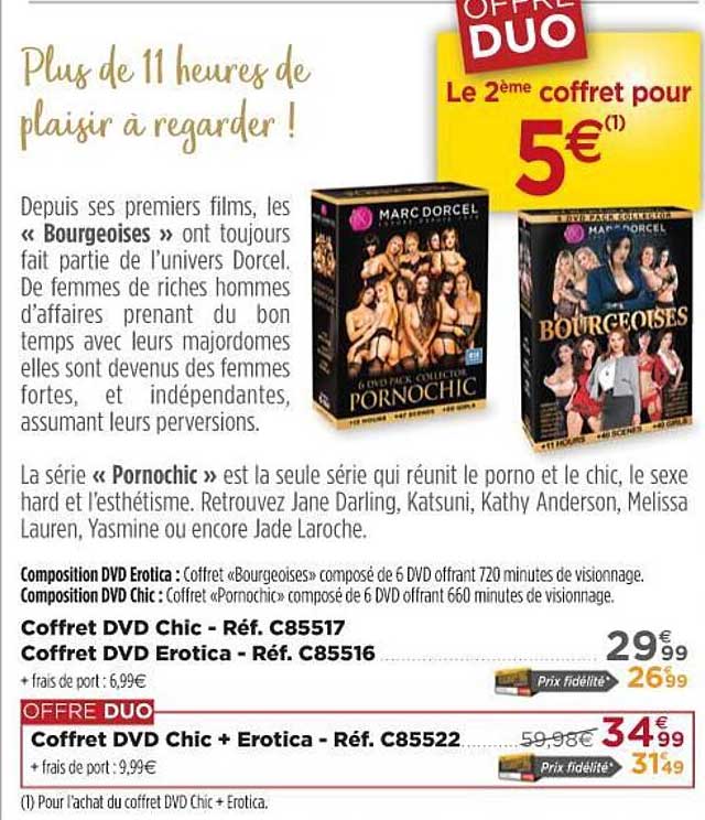 bourgeoise coffret dvd chic coffret dvd erotica