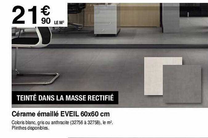 cérame émaillé éveil 60x60 cm