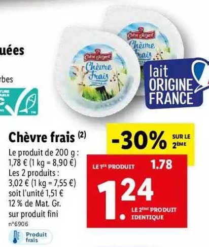 chèvre frais chêne d'argent