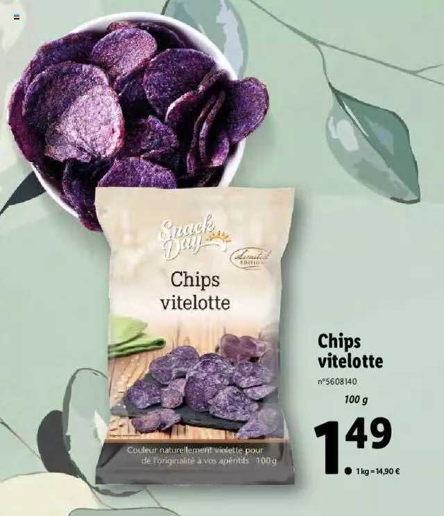 chips vitelotte snack day