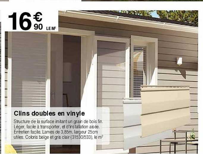 clins double en vinyle