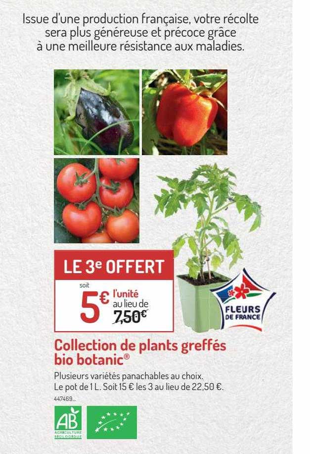 collection de plants greffés bio botanic