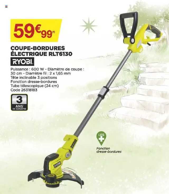 coupe-bordures électrique ryobi