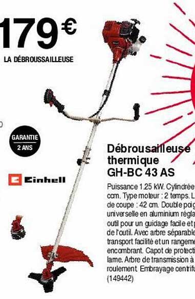 débroussailleuse thermique gh-bc 43 43 as