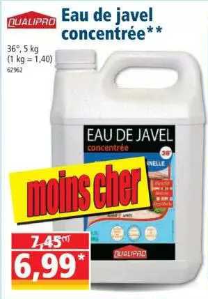 eau de javel concentrée qualipro