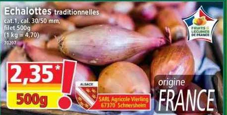 échalottes traditionnelles