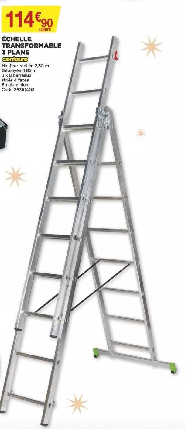 échelle transformable 3 plans