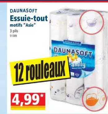 Essuie-tout Motifs "asie" Daunasoft