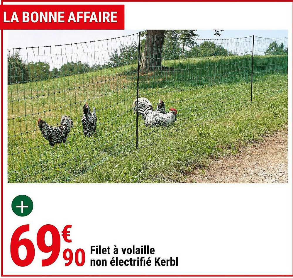 filet à volaille non électrifié kerbl