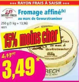 fromage affiné au marc de gewurztraminer siffert-frech