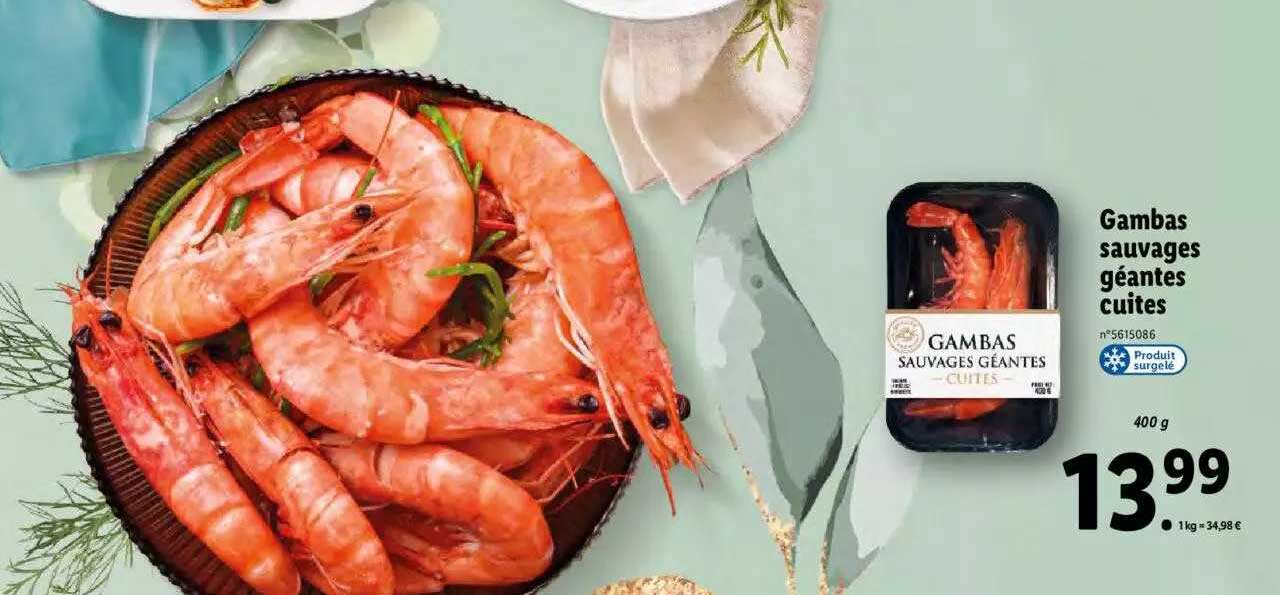 Gambas Sauvages Géantes Cuites