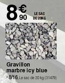 gravillon marbre icy blue