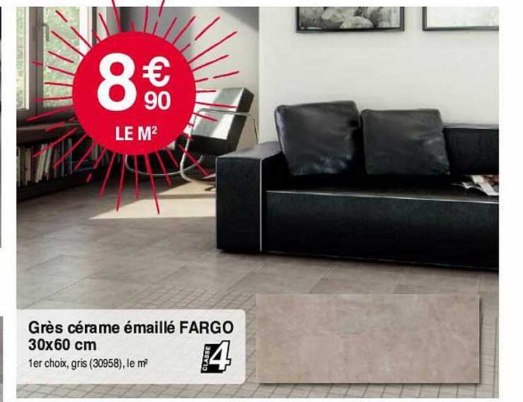 grès cérame émaillé fargo 30x60 cm