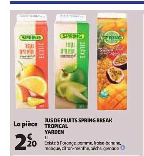 jus de fruits spring break tropical yarden