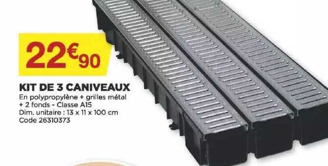 Kit De 3 Caniveaux