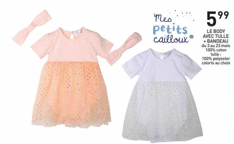 le body avec tulle + bandeau