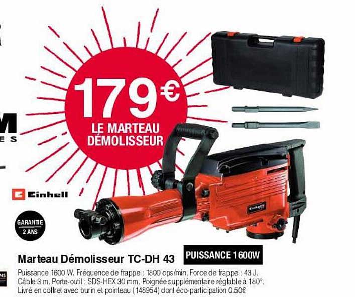 marteau démolisseur tc-dh 43