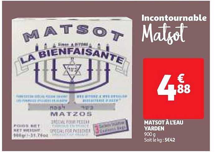 matsot à l'eau yarden