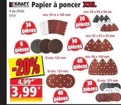 Papier à Poncer Xxl Kraft Werkzeuge