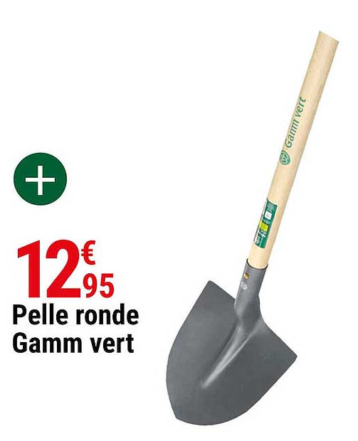 pelle ronde gamm vert