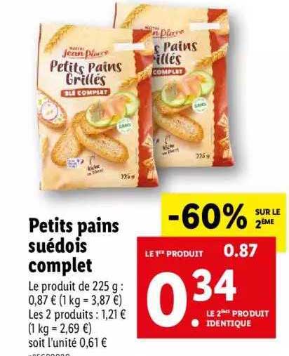 petits pains suédois complet maître jean pierre