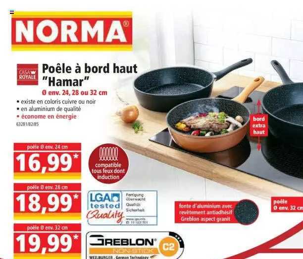 poêle à bord haut "hamar" casa royale