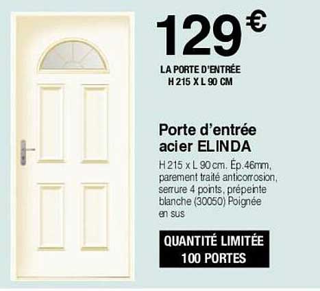porte d'entrée acier elinda