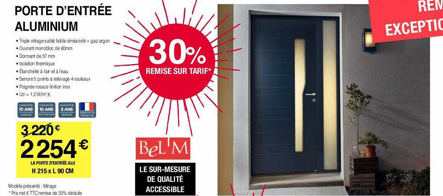 porte d'entrée aluminium