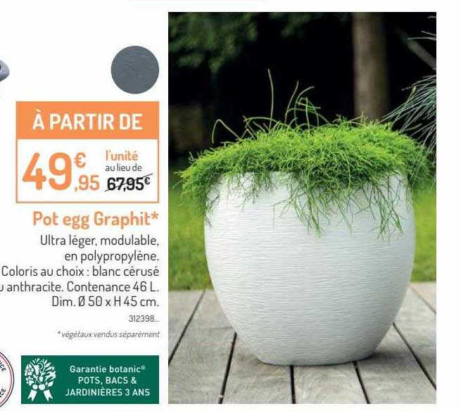 pot egg graphit