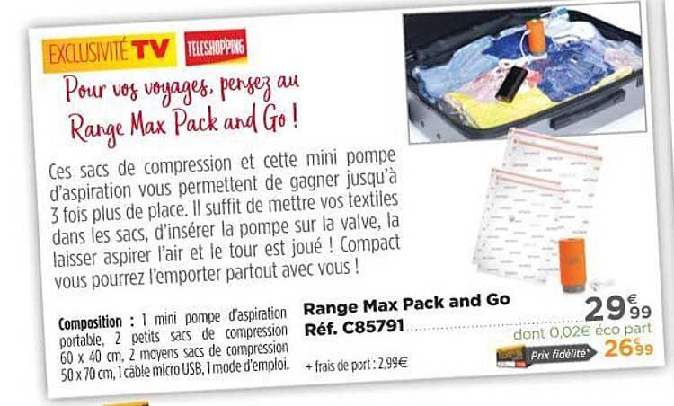 range max pack and go