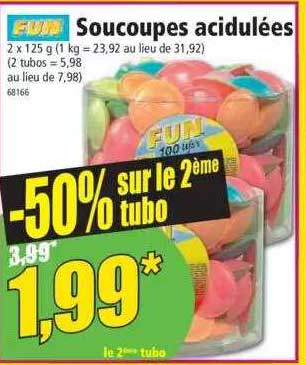 soucoupes acidulées fun