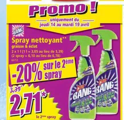 spray nettoyant graisse & éclat cillit bang