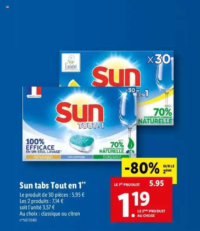 sun tabs tout en 1