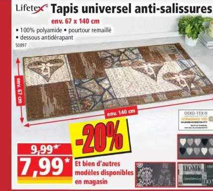 Tapis Universel Anti-salissures Lifetex