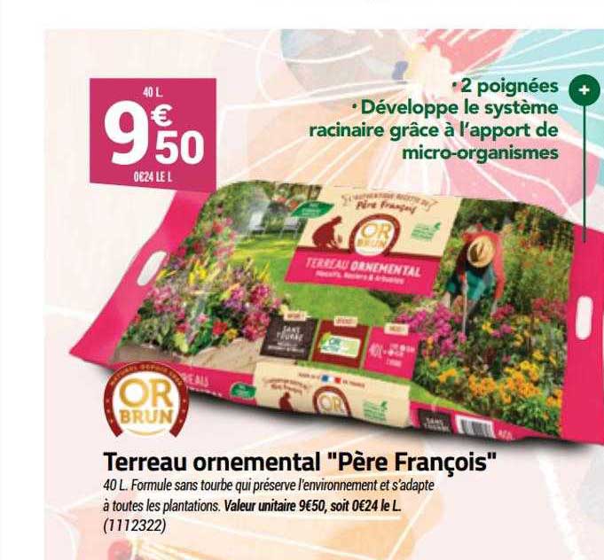 terreau ornemental "père françois" or brun