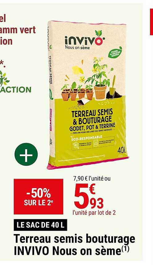 terreau semis bouturage invivo nous on sème