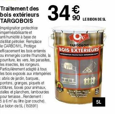 traitement des bois extérieurs targobois