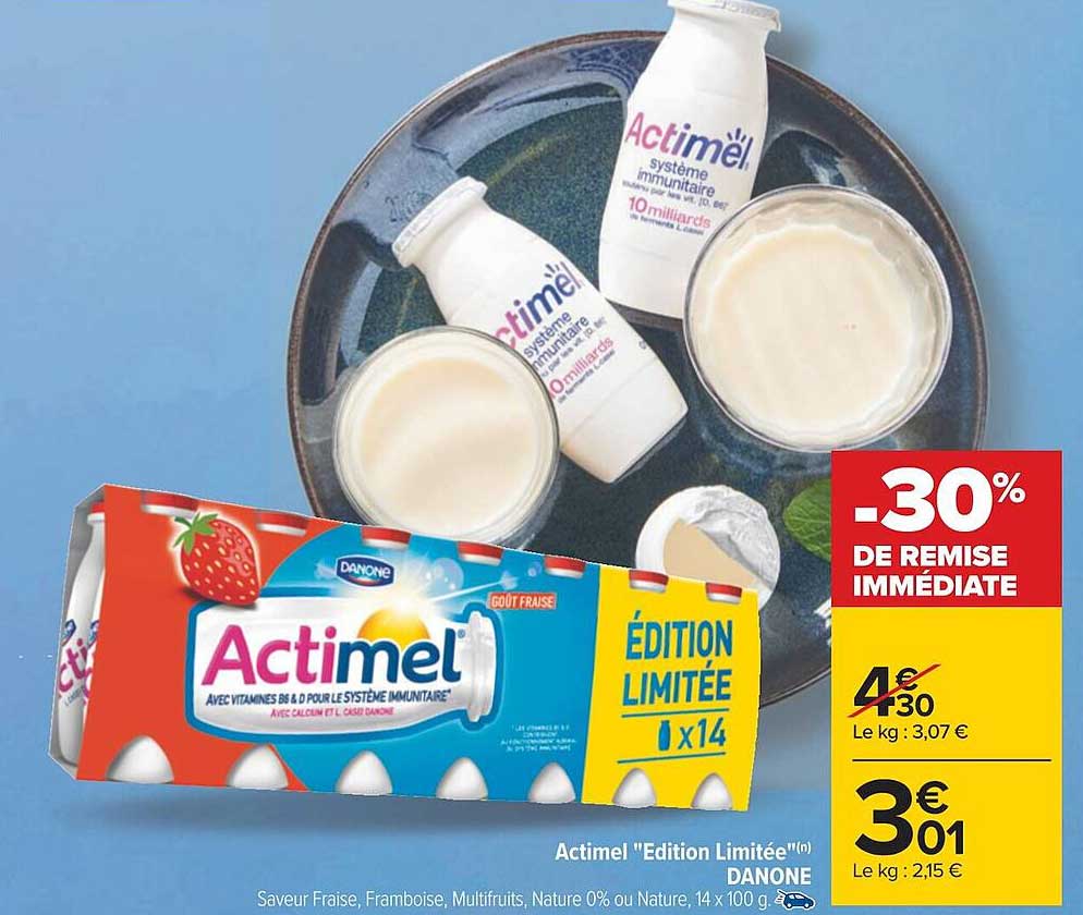 Actimel "édition Limitée" Danone