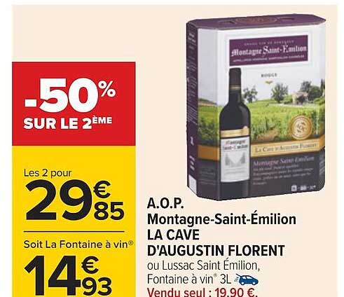 a.o.p. montagne-saint-émilion la cave d'augustin florent
