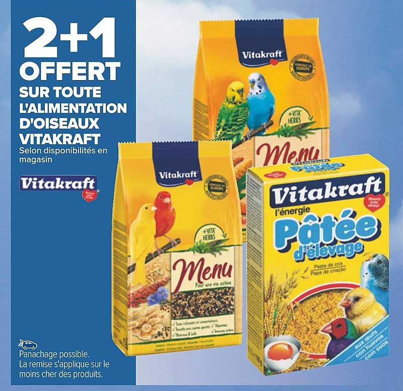 alimentation d'oiseaux vitakraft