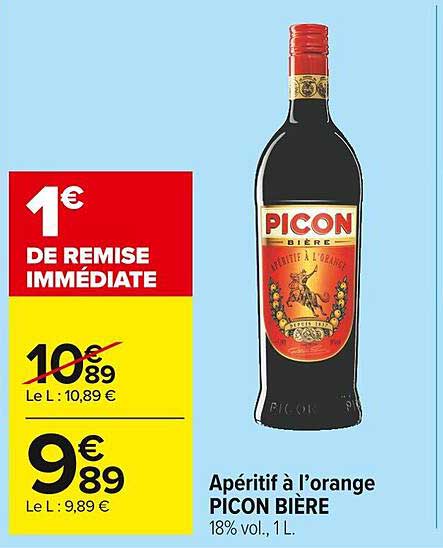 apéritif à l'orange picon bière