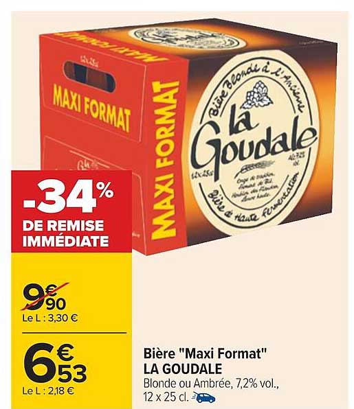 bière "maxi format" la goudale