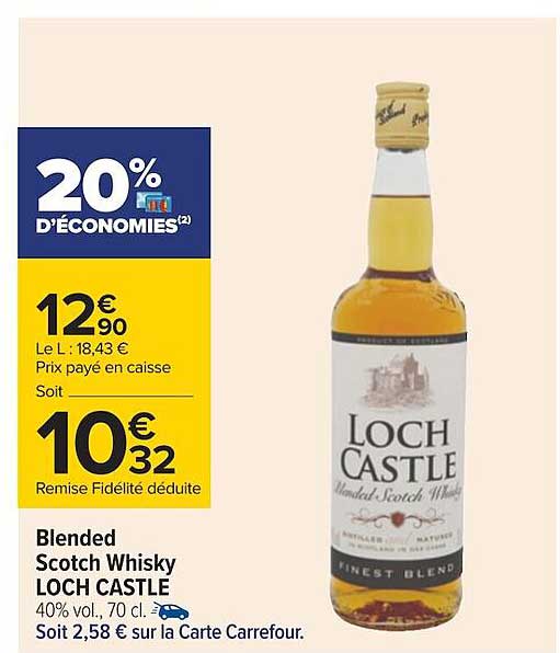 blended scotch whisky loch castle