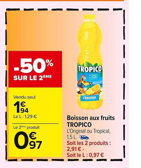 Boisson Aux Fruits Tropico