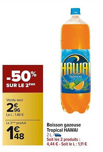 Boisson Gazeuse Tropical Hawai