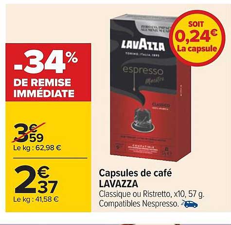 Capsules De Café Lavazza