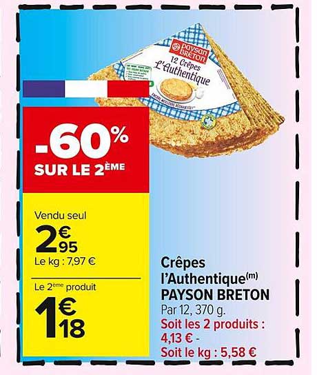 crêpes l'authentique paysan breton