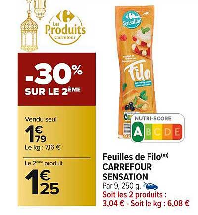 Feuilles De Filo Carrefour Sensation