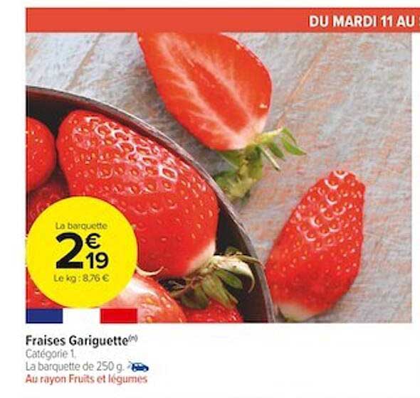 Fraises Gariguette