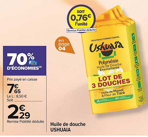 Huile De Douche Ushuaïa